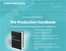 Tablet Screenshot of churchvideocoach.com